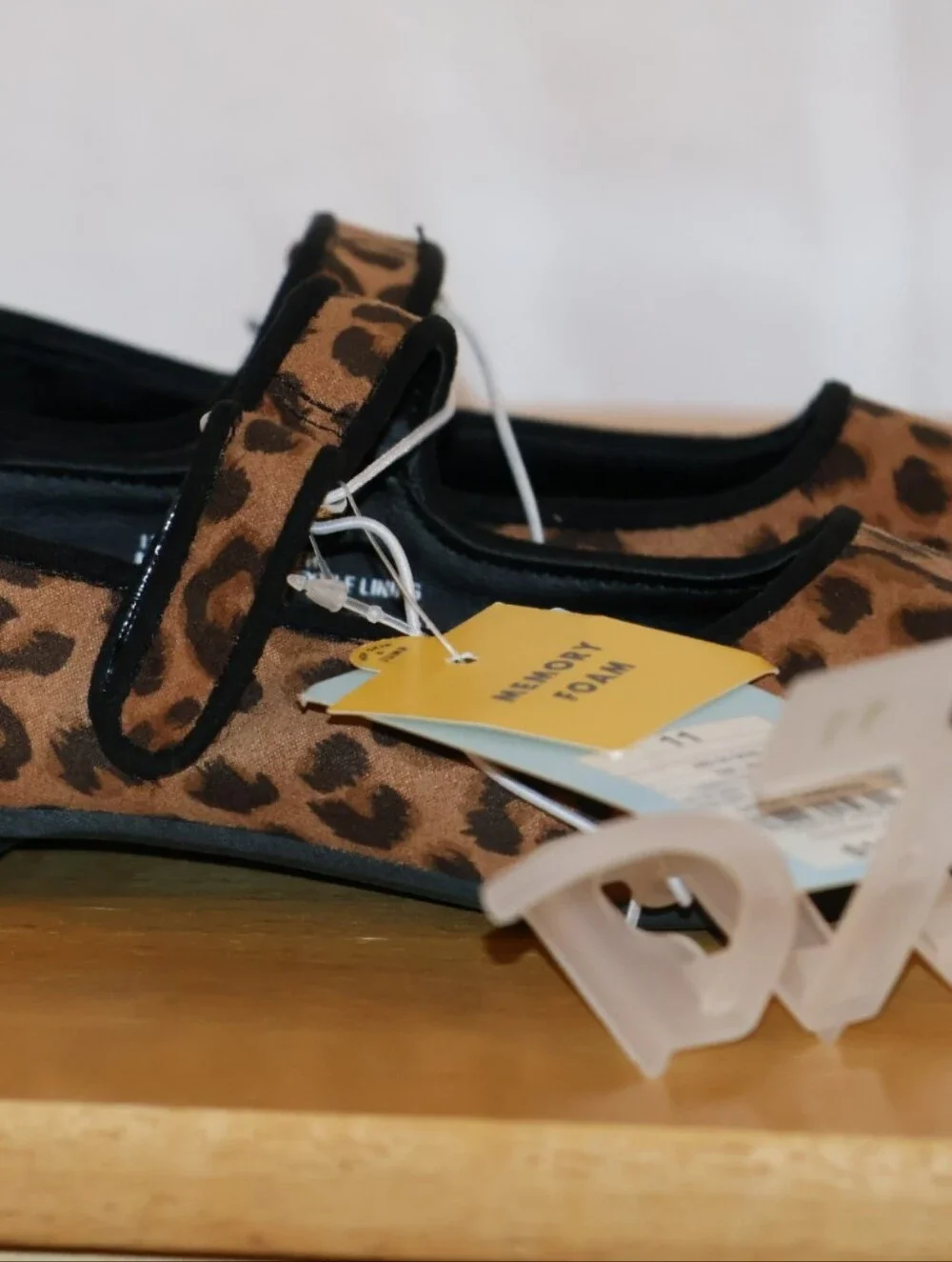 Cat & Jack Leopard Print Toddler Addy Ballet Flats.